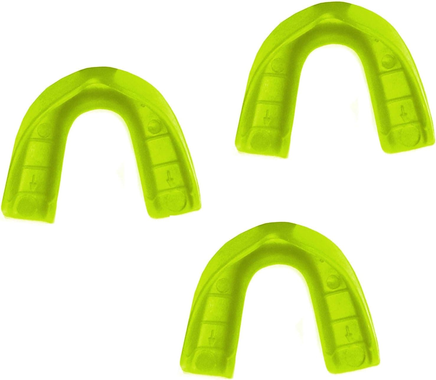 Safe-T-Gard 3 Pack! Youth Form Fit Mouthguard Without Strap (Volt)