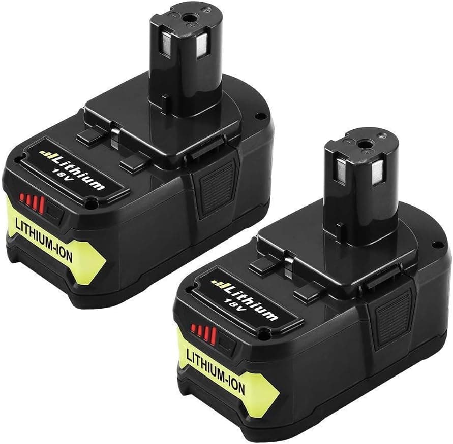 2 Pack P108 4.0Ah Lithium-ion Replacement Battery Compatible with Ryobi 18V Battery ONE+ P102 P103 P104 P105 P107 P109 P122 Cordless Power Tools