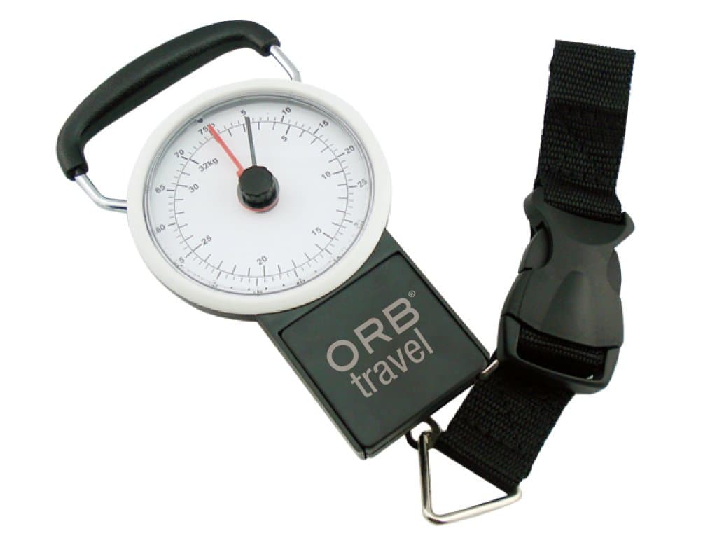 ORB Travel Luggage Scale Dial One Size Black/Chrome