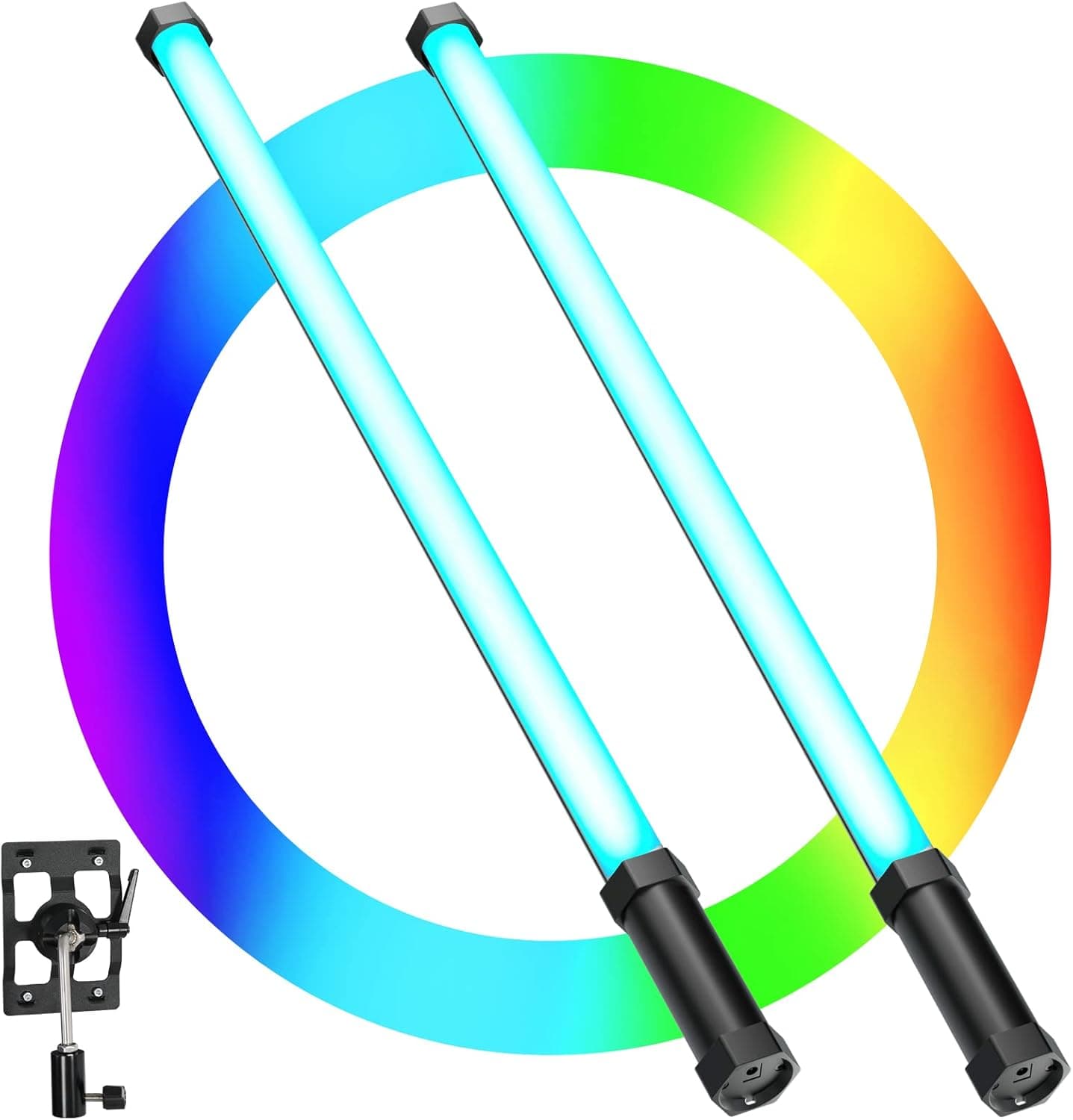 GVM Handheld Wand Light. Full-Color LED Tube Light, Stick Light for Photography, Light Stick with dimming 3200K-5600K 8 Scene Effects, Built-in 2200 mAh Rechargeable Battery (36.8)