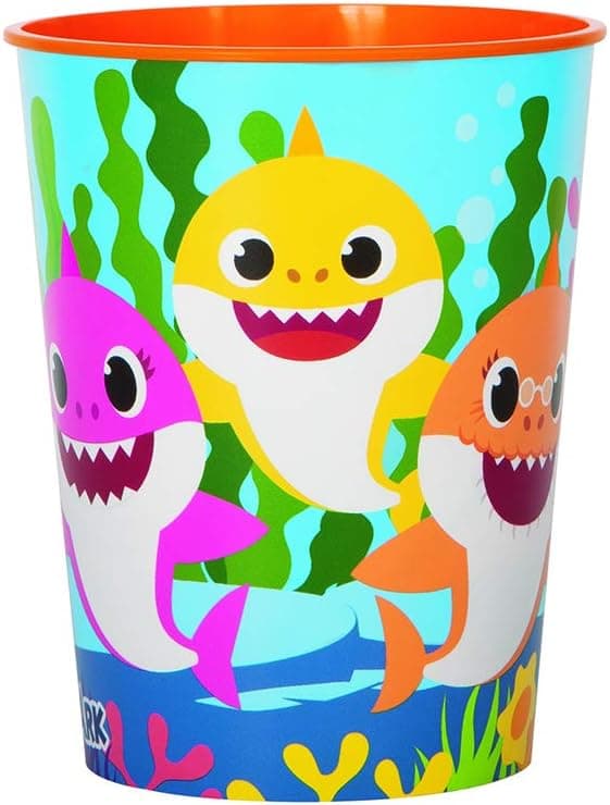 Unique Plastic Stadium Cup - 16 Oz | Baby Shark | 1 Pc