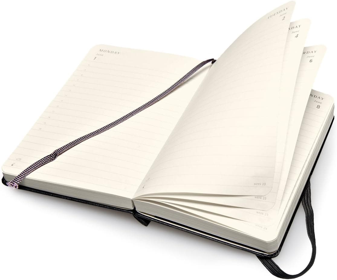 Moleskine 2015 Daily Planner, 12 Month, Pocket, Black, Hard Cover (3.5 x 5.5)