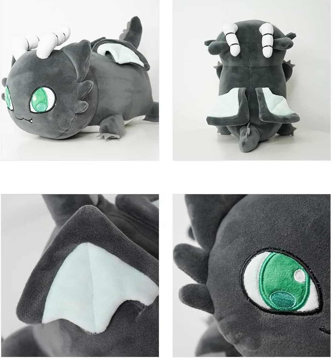MeeMeows Cat Food Plushies Cartoon Cat Plush Doll Toys Soft and Cute French Fries Donut Cola Taco Hamburger Cat Food Pillow for Children Gifts and Fans to Collect (Dragon)