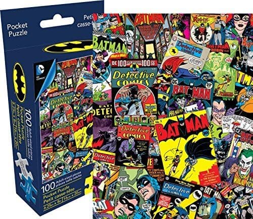 Aquarius DC Comics Batman Collage 100 Piece Adult Pocket Jigsaw Puzzle