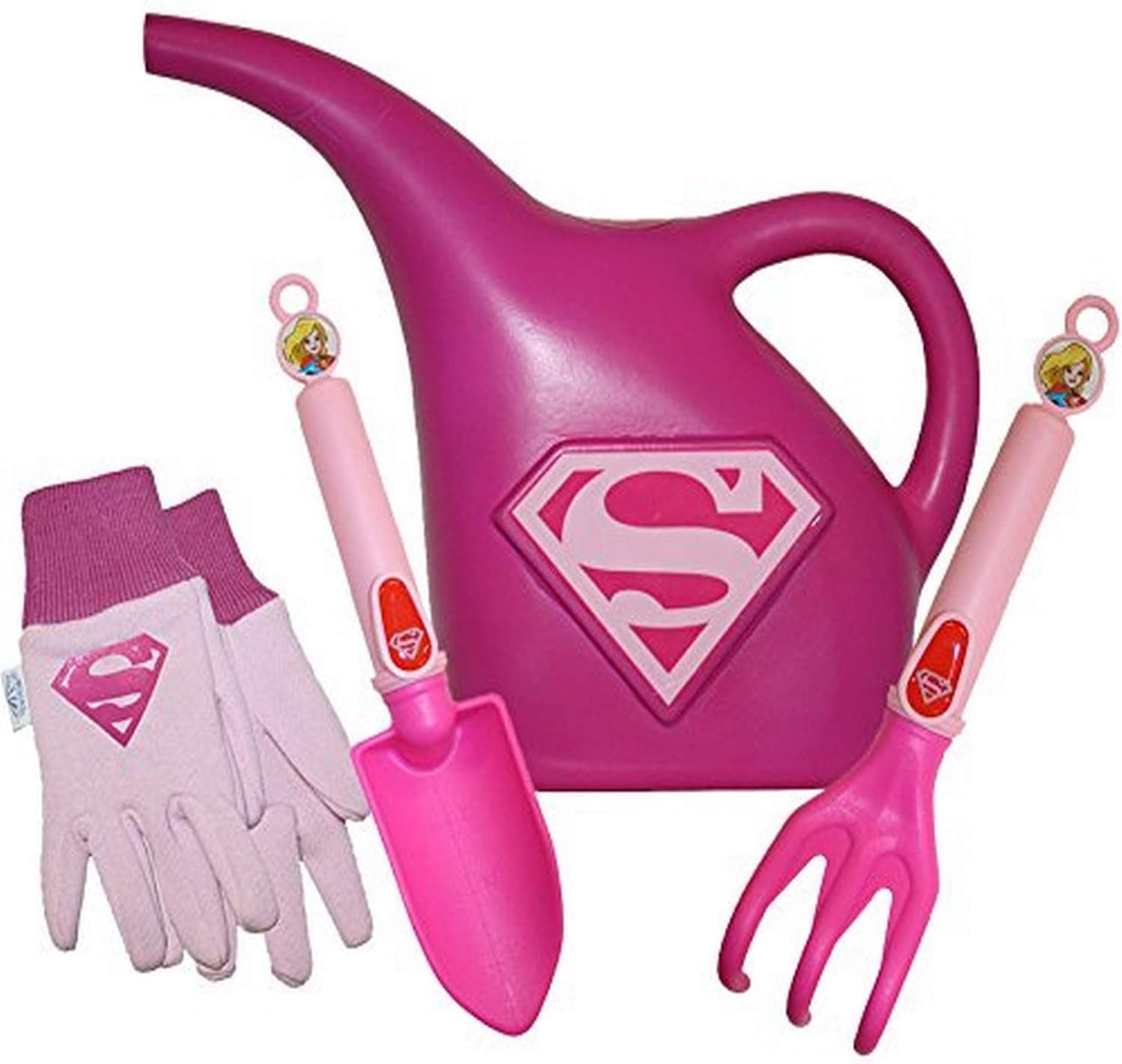 Midwest Quality Gloves DCSP16P01-EA-AZ-6 DC Comics Friends Super Girl Garden Pack, Toddler, Multicolor