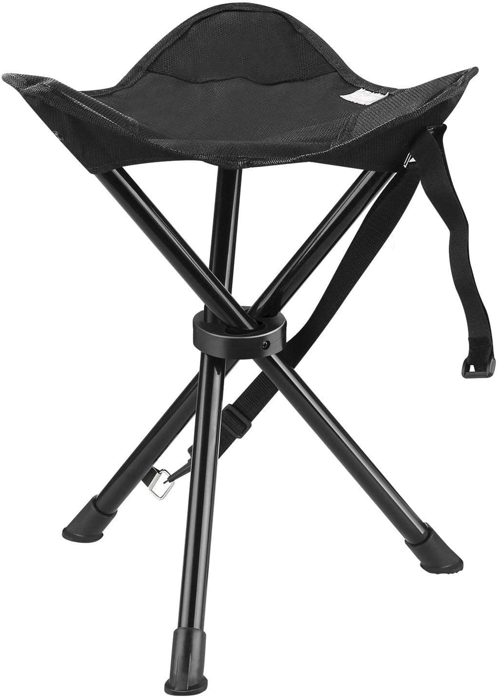 ENKEEO Portable Tripod Stool Folding Chair with Carrying Case for Outdoor Camping Walking Hunting Hiking Fishing Travel, 200 lbs. Capacity