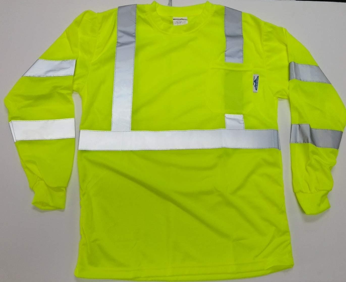 High Visibility Long Sleeve Safety Shirt Reflective NEW D01F09 YELLOW Large