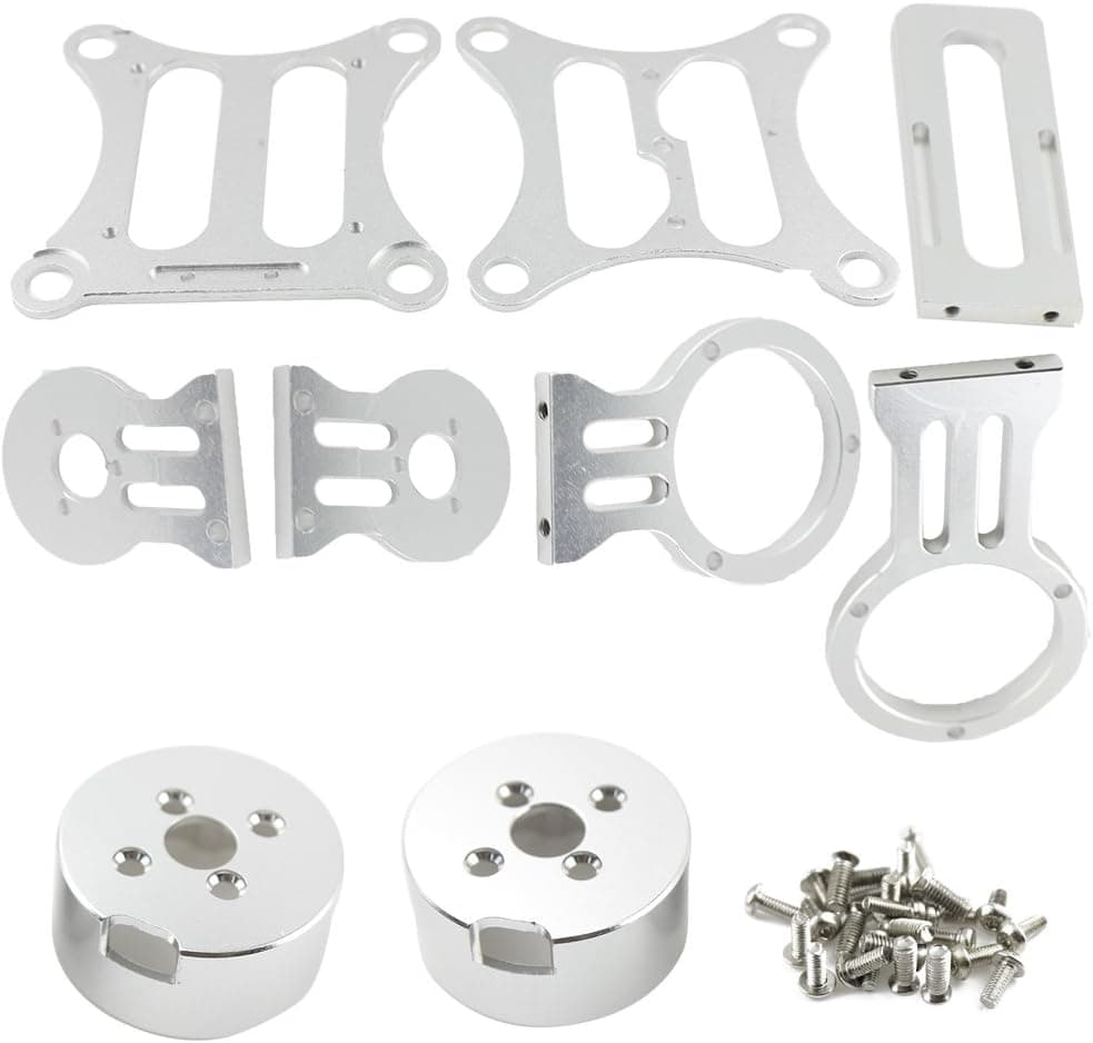 XINTE Aluminum Gimbal Camera Mount PTZ without Brushless Motor Controller Unassembled for Gopro 2/3 FPV Silver