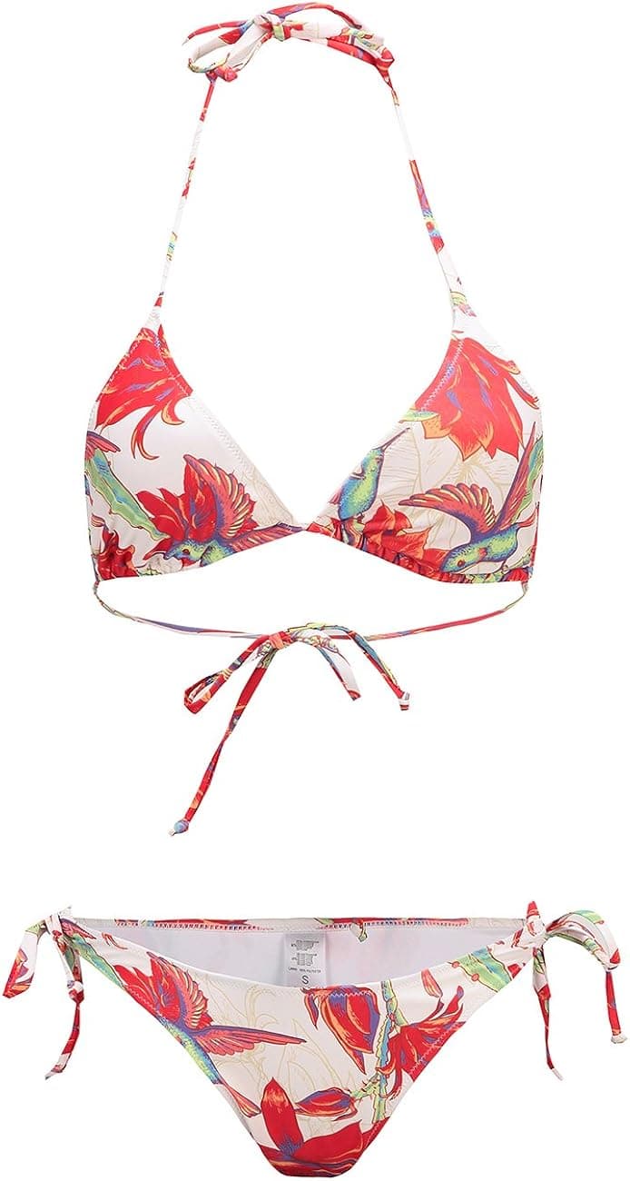 SSLR Women's Bikini Swimsuits Floral Printed Bathing Suits for Women 2 Piece Bikini