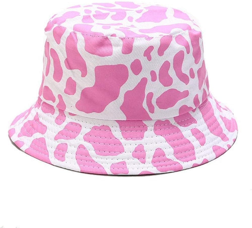 DCUTERQ Unisex Fashion Print Summer Double Sides Travel Bucket Hats Packable Reversible Outdoor Fisherman Cap