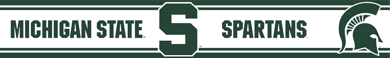 Michigan State Peel and Stick Wallpaper Border