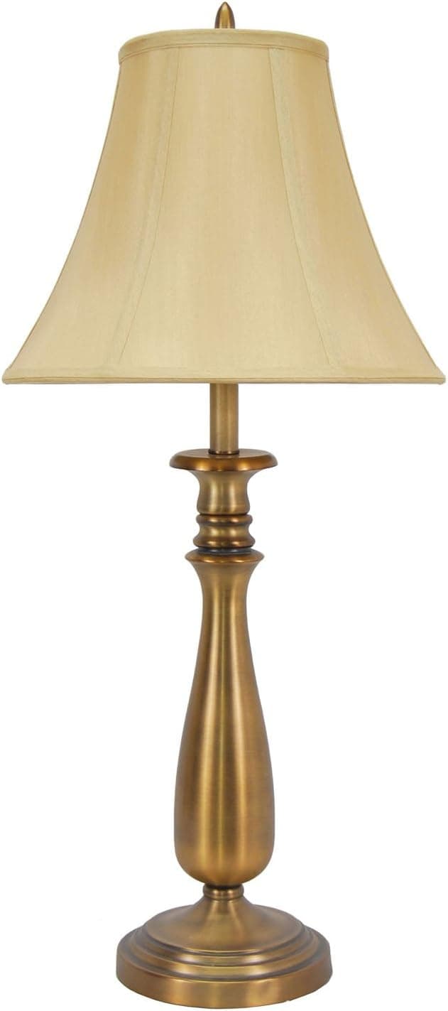 Fangio Lighting 1159 Traditional Metal Table Lamp, 29", Restoration Antique Brass