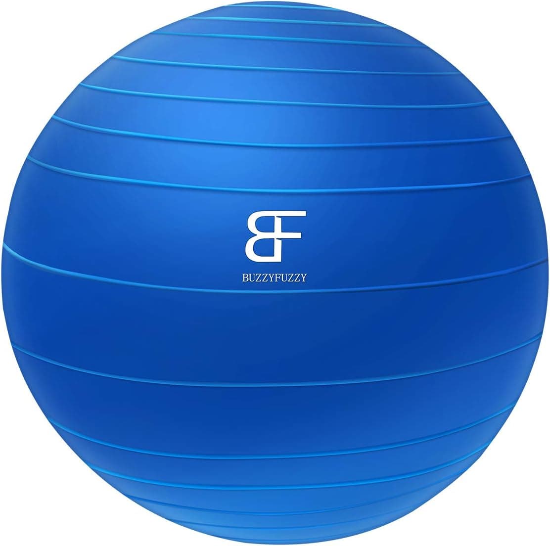 buzzyfuzzy 65 cm Exercise Ball Perfect for Balance/Yoga/Pilates/Strength core Training,Suitable Home Gym/Office Desk Chair,Quick Pump Include(Blue)