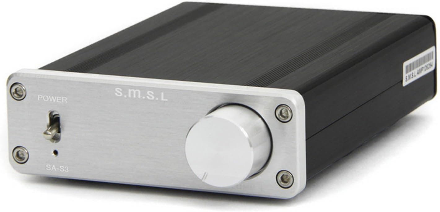 SMSL SA-S3 TA2021B High-grade HIFI Digital Amplifier + 14V3A Power Adapter - Silver