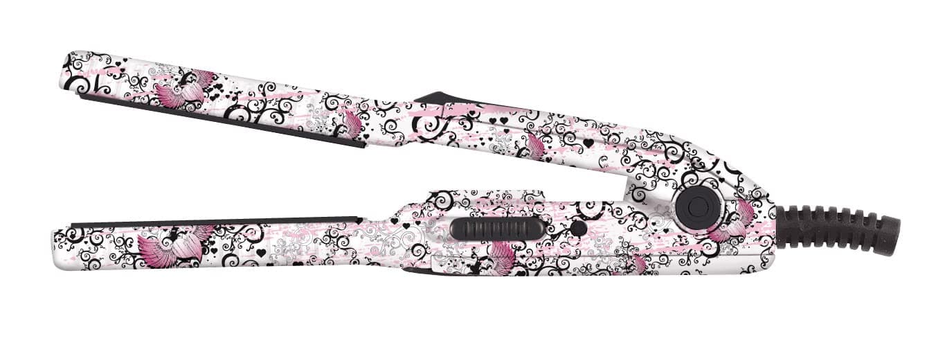 Cricket Friction Free Mini Professional Hair Styling Straightening Flat Iron Ceramic Tourmaline Styling Iron in Limited-Edition Design, Travel-Size