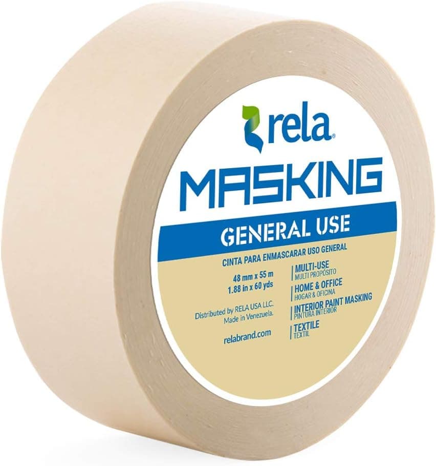 rela General Use Masking Tape, 1.88-Inch by 60-Yard (1 Pack)