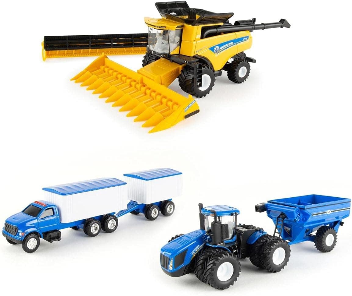 1/64 New Holland Harvesting CR8.90 Combine 7 Piece Harvesting Set ERT13933