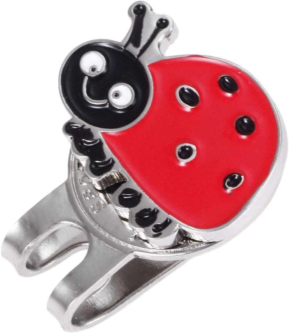 1 Piece Hat Clip Golf Ball Marker Alloy Nice Gift for Cap Visors Belts and Pockets