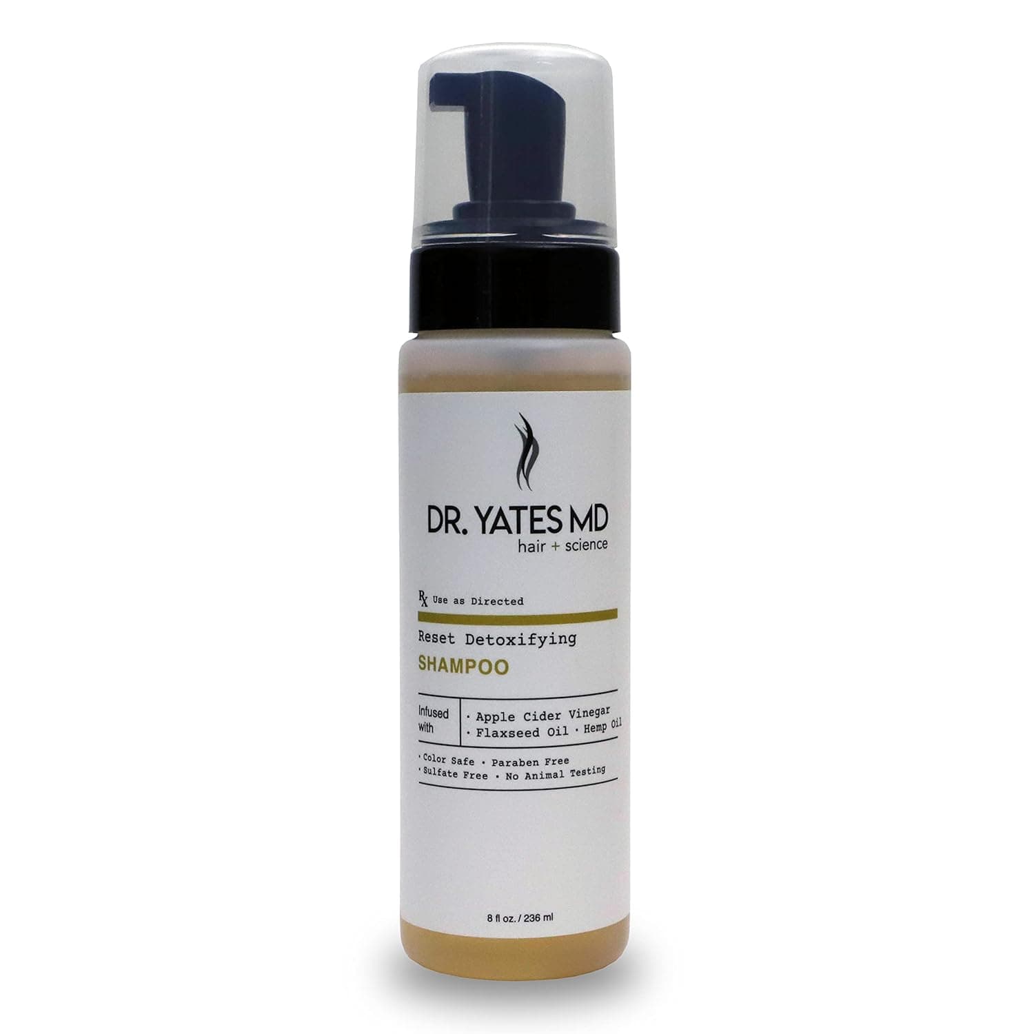 Dr. Yates MD - Reset Clarifying Shampoo with Apple Cider Vinegar, Adds Body to Hair and Stimulates Growth (8 Fl Oz.)