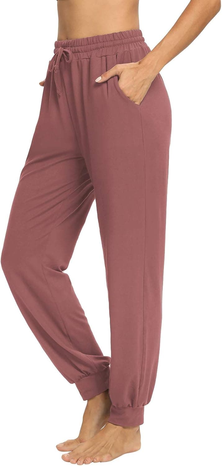 NOAHELLA Womens Yoga Sweatpants with Pockets Drawstring Workout Joggers Lounge Pants Casual Athletic Running Pants