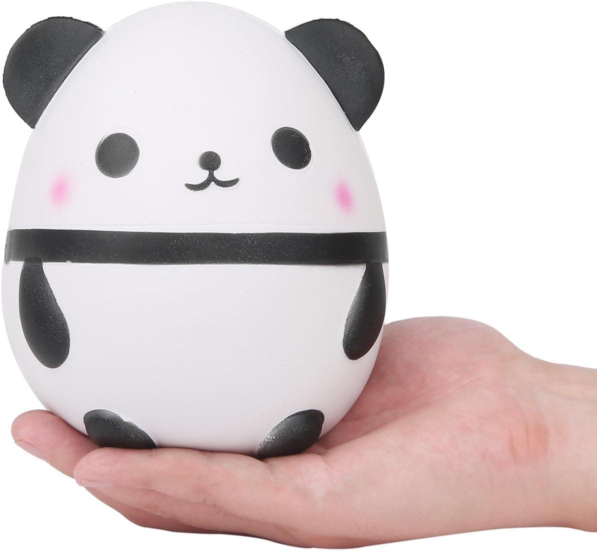 TEEGOMO 5.5" Slow Rising Squishies Jumbo Scented Kawaii Squishies Panda Egg Animal Toy for Collection Stress Relief