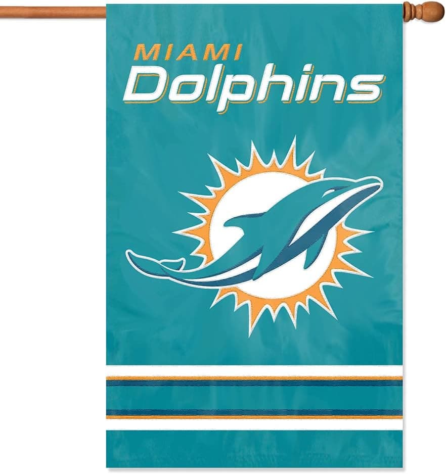 Party Animal Miami Dolphins Banner NFL Flag, 44" x 28"