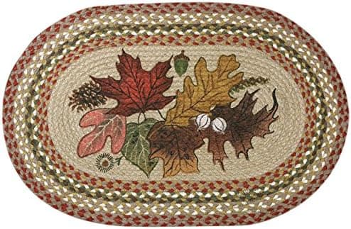 Earth Rugs Rug, 20 x 30", Olive/Burgundy/Gray