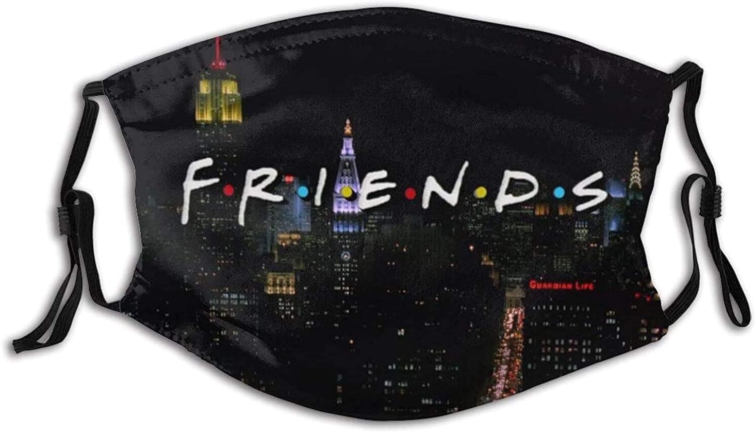 lizixing Resuable Face Mask Friends TV Show Bandanas Washable Adjustable with Filters Poatective Outdoor Activity for Women Men
