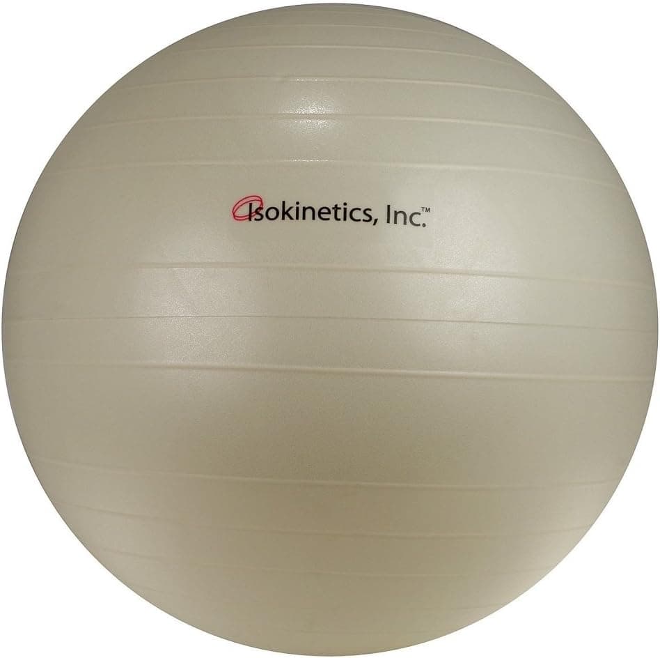 Isokinetics Inc. Brand Exercise Ball - Anti-Burst - 3 55cm, 65cm, 75cm - Many Colors - for Fitness, Therapy, Sports Training, Yoga and More