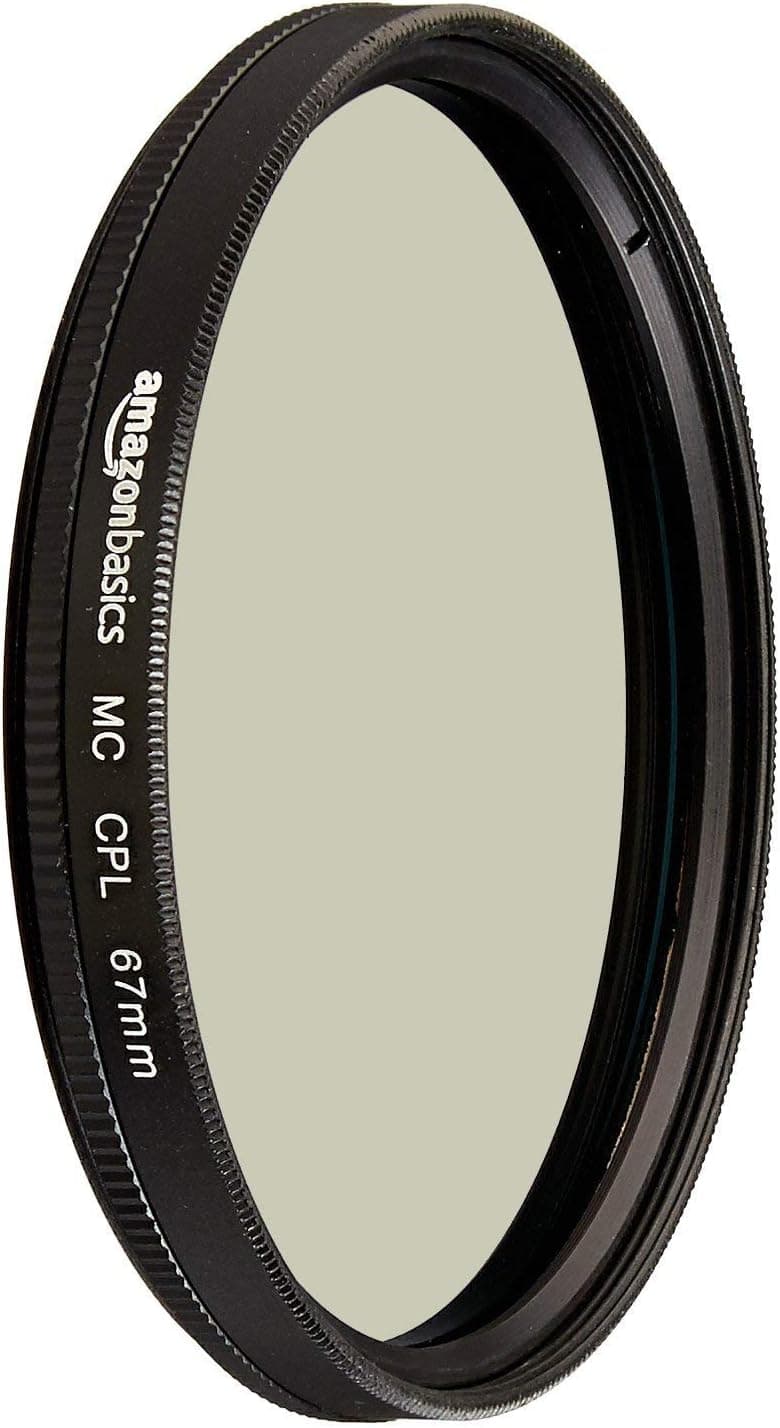 Amazon Basics Circular Polarizer Camera Lens Filter - 67 mm