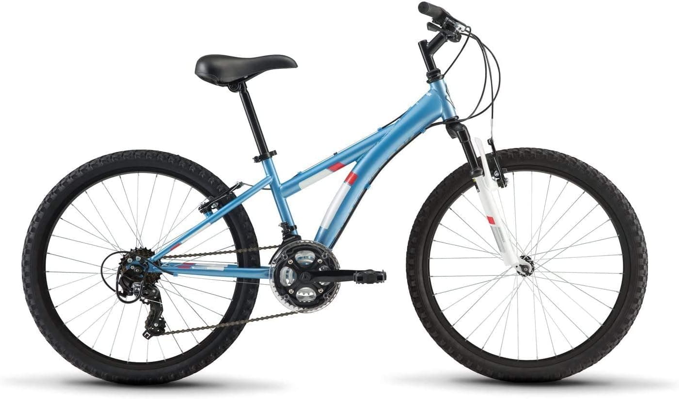 Diamondback Bicycles Tess 24 Youth Girls 24" Wheel Mountain Bike, Blue