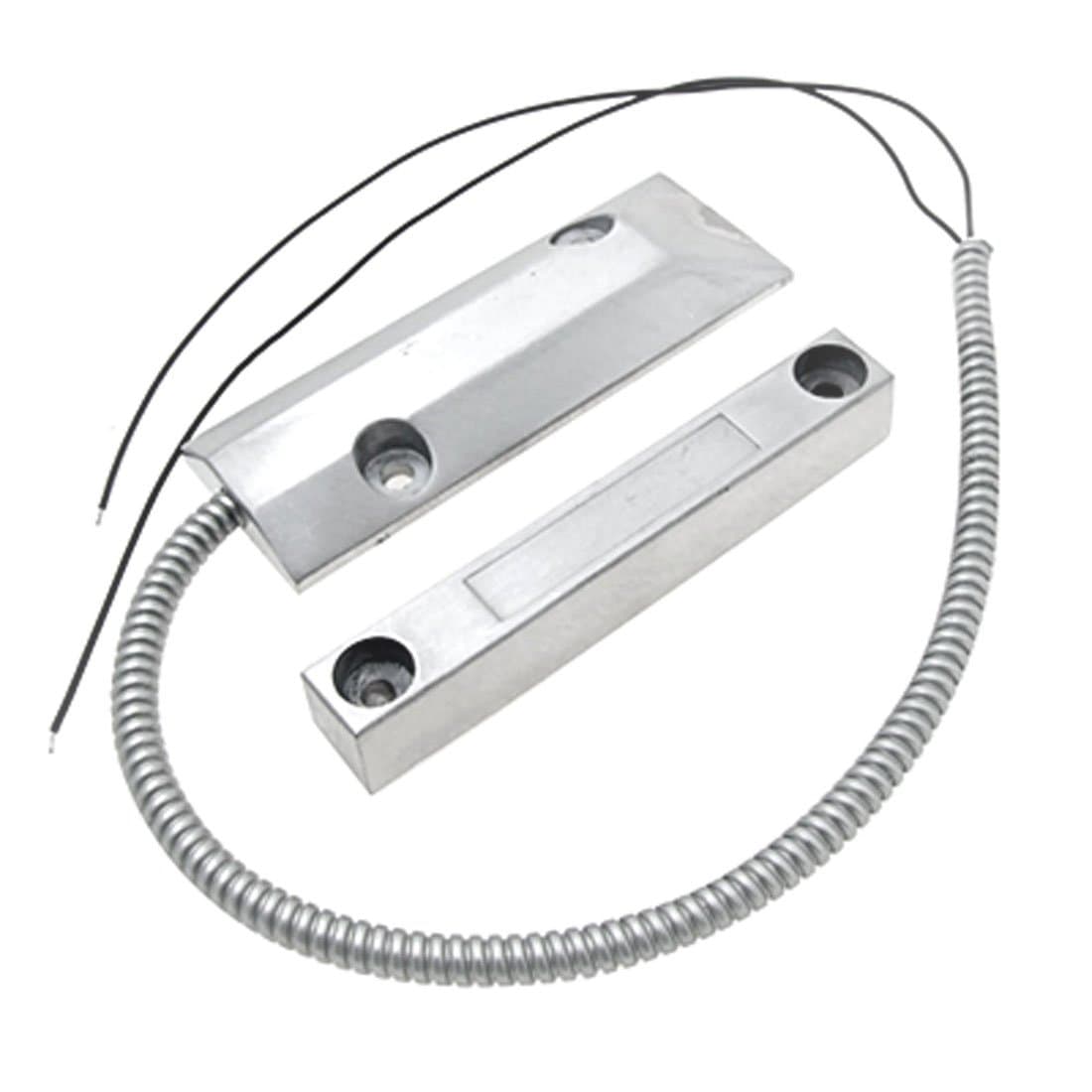 Uxcell a07042000ux0015 Zinc Alloy Security Garage Door Rolling Gate Magnet Alarm Reed Switch