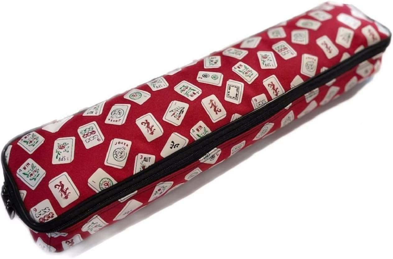 Mah Jongg Direct Mah Jongg Multi-Purpose (XL-Red) Tile/Rack Color Tile Zippered Case