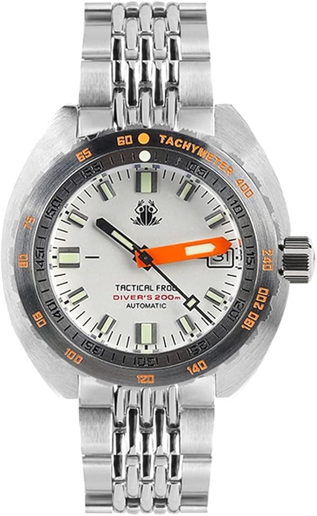 AMOY Automatic Watches for Men, Mens Diver Watch Military Self Wind Mechanical Wristwatch Sport Diving 20Bar Water Resistant with BGW-9 Luminous, Sapphire Mirror, Chrorograph Bezel