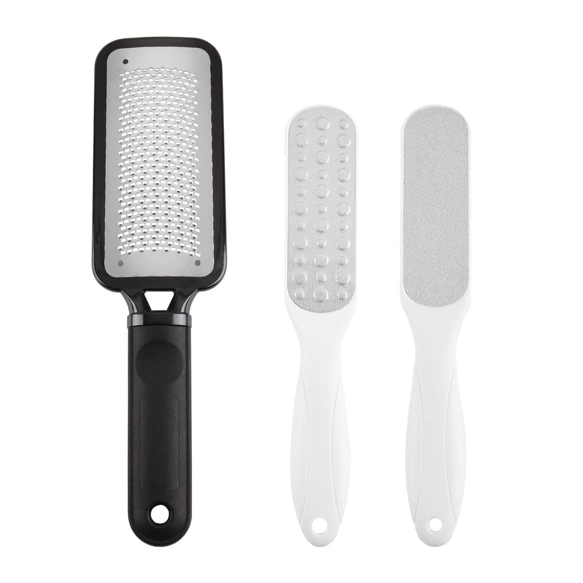 Yeipis Foot Files Callus Remover 2 Pcs Stainless Steel Foot Rasp and Dual Sided Foot File Professional Pedicure Tools Premium Foot Scrubber