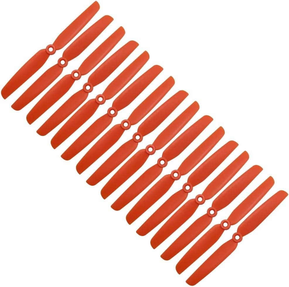 RAYCorp 6030 6x3 Propellers. 16 Pieces (8CW, 8CCW) Orange 6-inch Quadcopter & Multirotor Props + Battery Strap