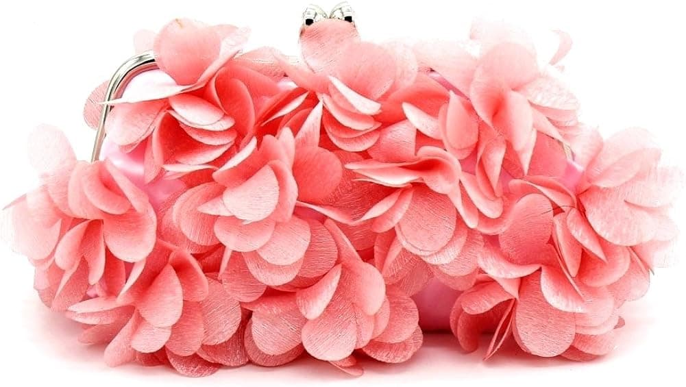 Kingluck Flower Design Satin and Silk Women Wedding Brial Clutch Bag/evening Handbags