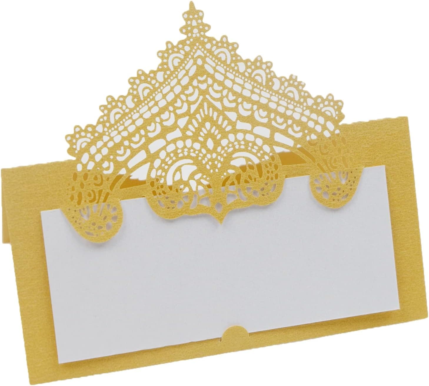 QI XIN 100Pcs Gold Place Cards for Table Setting Decor Name Cards Tend Cards for Wedding Banquets Dinner Parties Bridal Shower