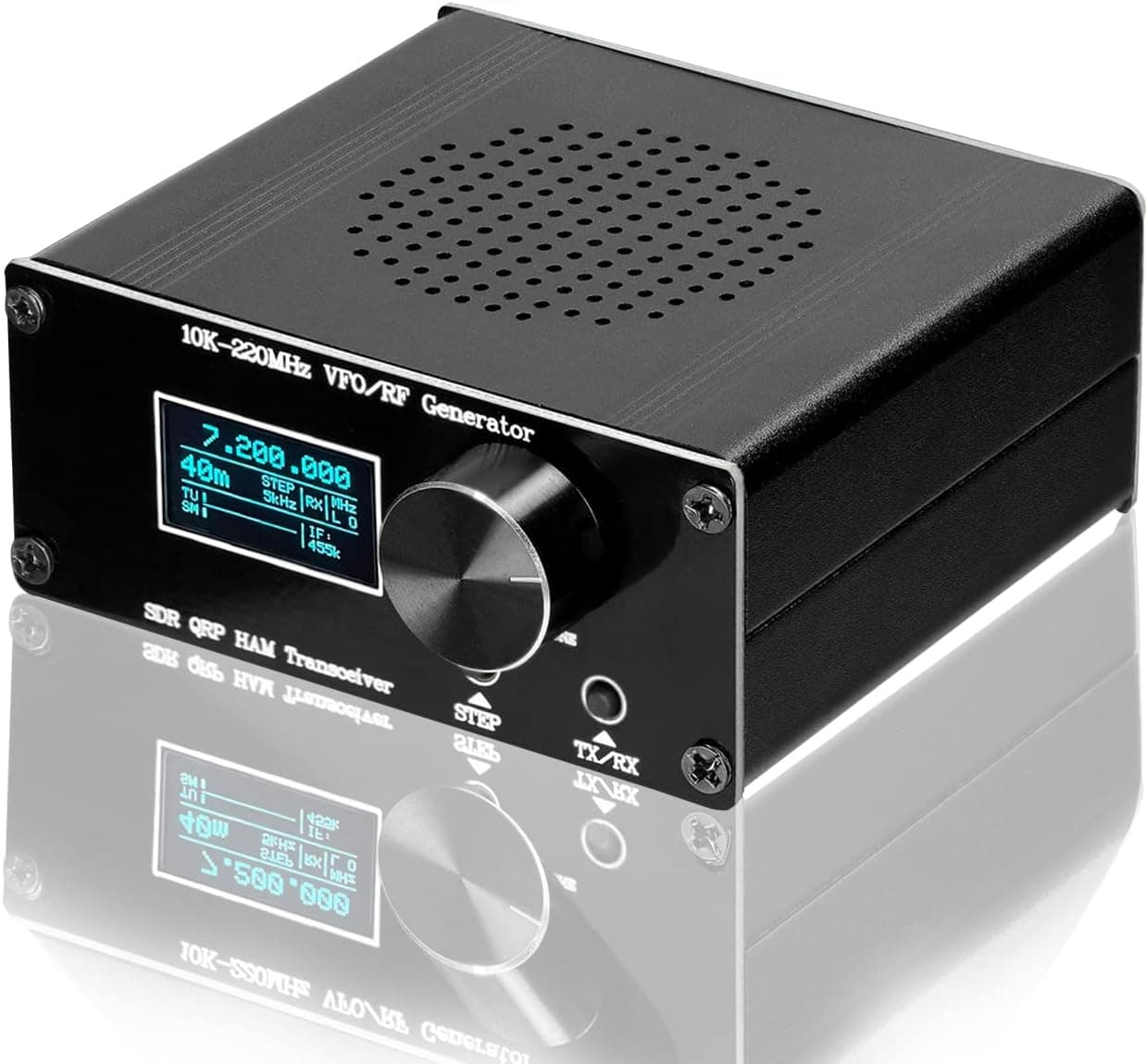 JUNSHUNTONG HF VFO for Ham SDR QRP Transceiver,20K-220MHz RF Generator Superheterodyne Receiver Debugger,Tcxo Clock,S-Meter, 20 Band presets