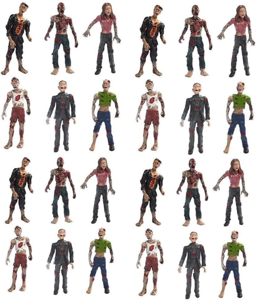 Ciofo Terror Corpse Action Figures Zobmies Vampire Set Kids Toys 24 Pcs (2 Dozen)