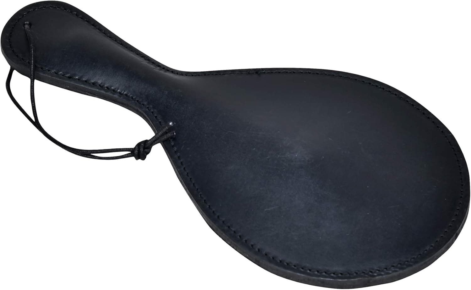 Premium Quality Real Saddle Leather bat/Paddle with Faux Fur Backing