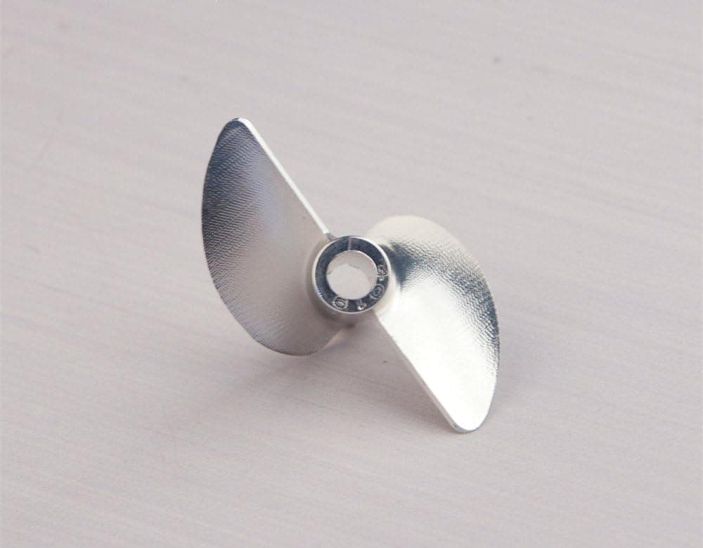 2-Blade Left Rotation CNC Aluminum 438 Alloy Propeller Prop 4mm Shaft RC Boat