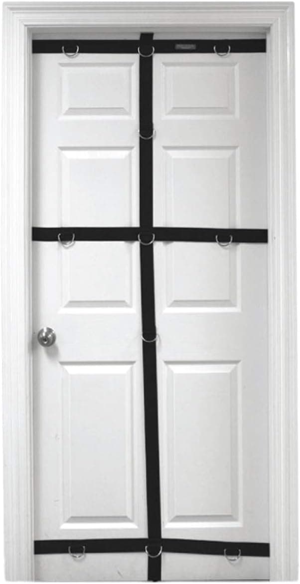 FitCord Ultimate Door Anchor for Resistance Band Exercises 11 Anchor Point System for a Full Body Workout, Fits Standard Interior Doors.