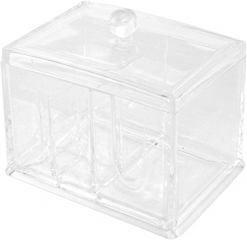 Cotton Swab and Pad Acrylic Holder