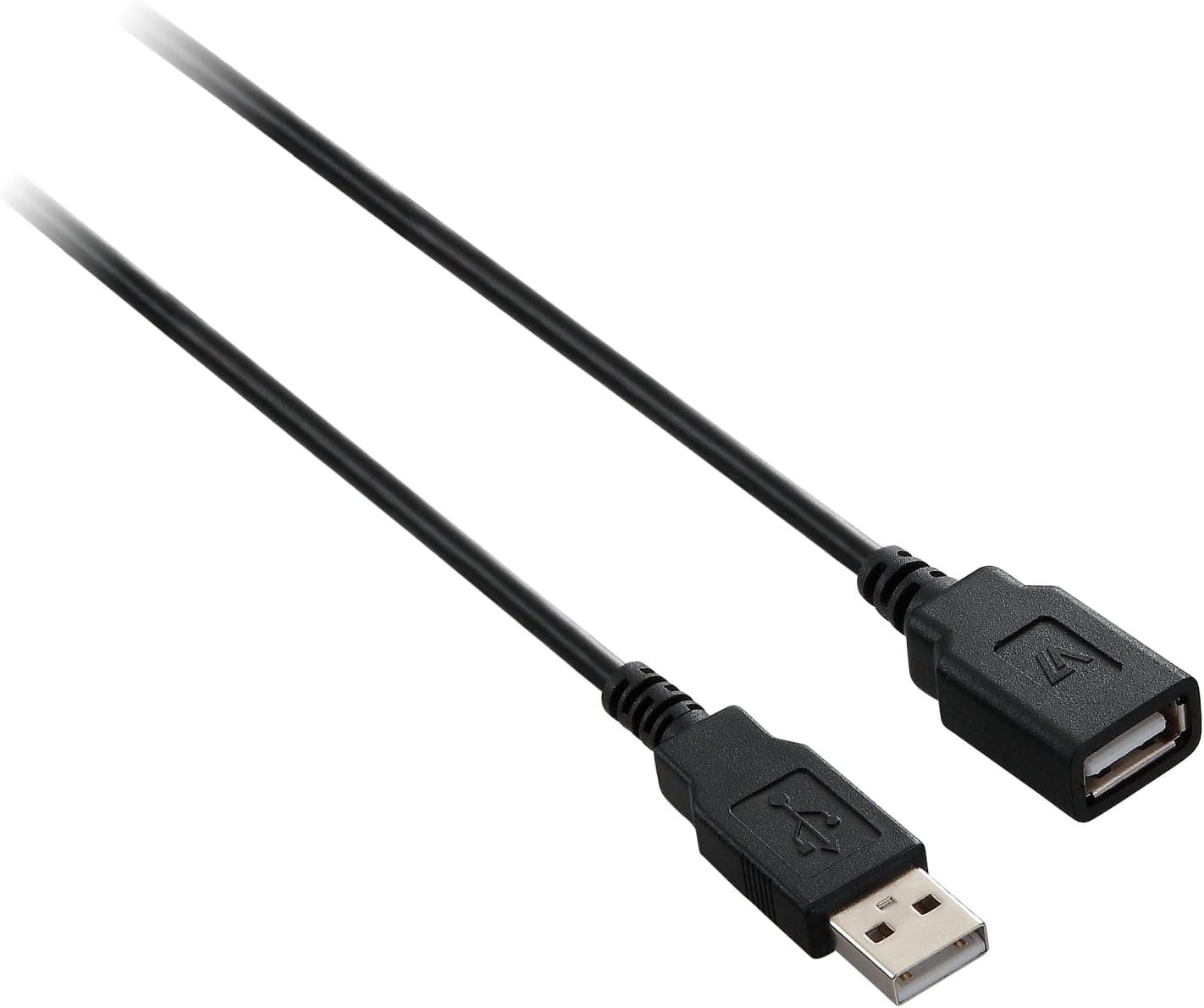V7 High-Speed USB 2.0 Extension Cable - 3 feet - A Male to A Female for extending the rage of USB device cables (V7N2USB2EXT-03F) - Black