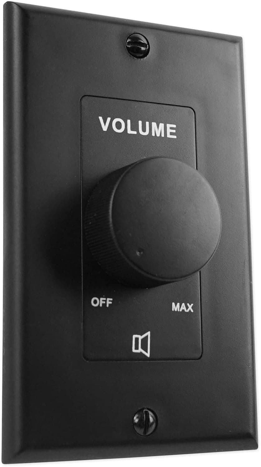 Rockville VOL70100 100 Watt 70v Black Wall Volume Control Zone Controller Box