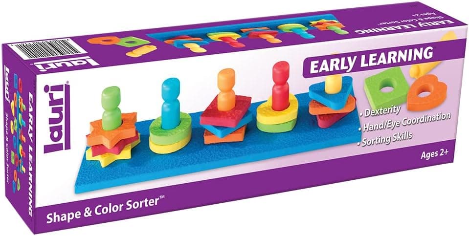 PlayMonster Lauri Shape & Color Sorter, 2114, Multicolor, 26 Pieces