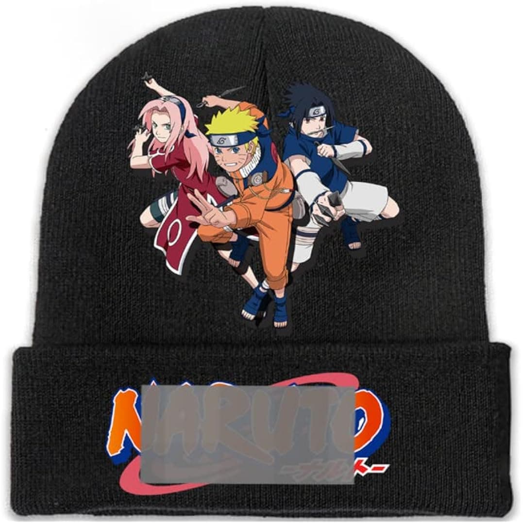 Uocaurn Unisex Anime Beanie Hats for Men Women Winter Warm Knit Beanies - Fashion Trend Classic Cuffed Stocking Cap