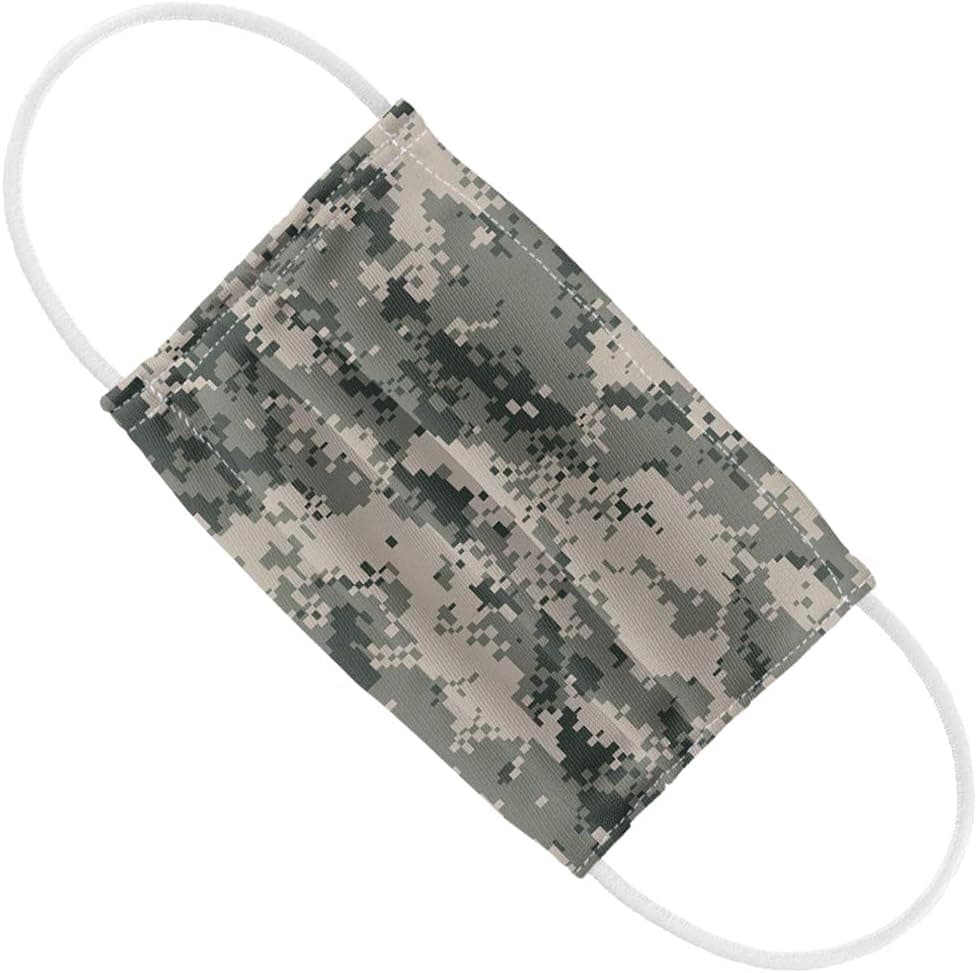 Kids Digtal Camouflage Pattern 1-Ply Reusable Face Mask Covering