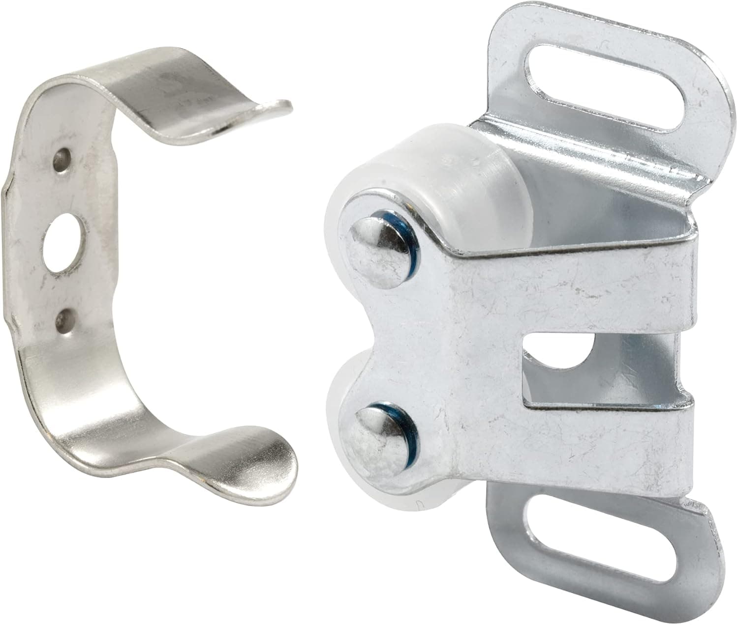 Prime-Line MP7081 RV and Mobile Home Cabinet Door Catch, Double Post, Pack of 5, 0.75 x 1.375 x 0.3125, White, 5 Piece